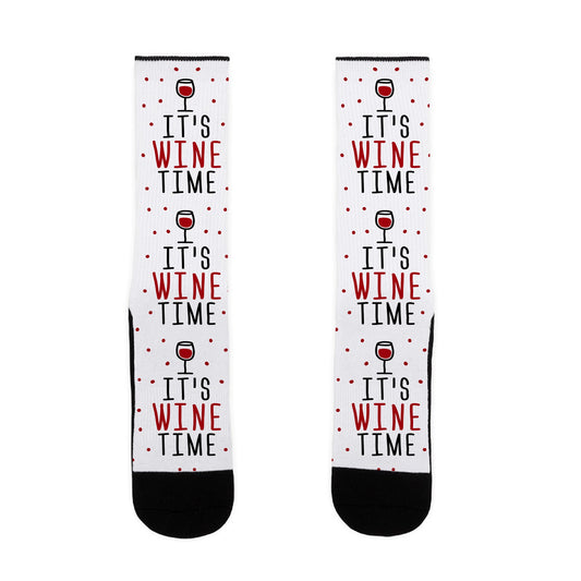 It's Wine Time Socks