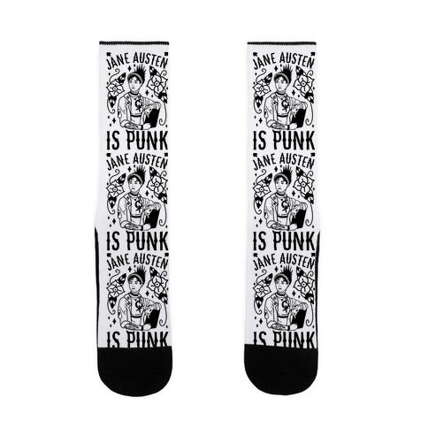 Jane Austen Is Punk Socks
