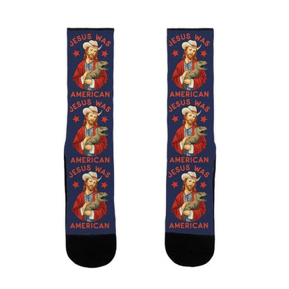 Jesus Was American Socks