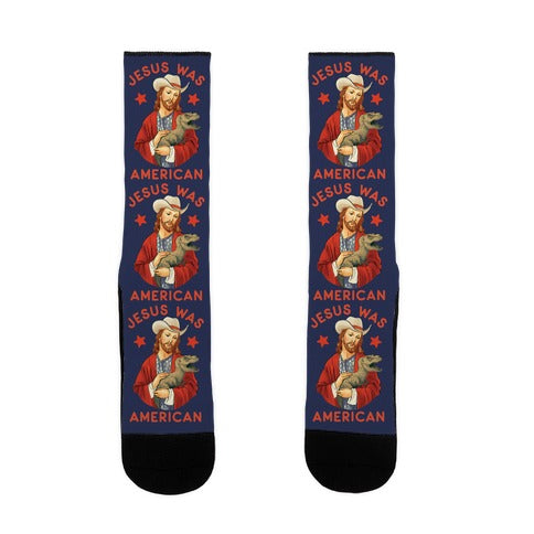 Jesus Was American Socks
