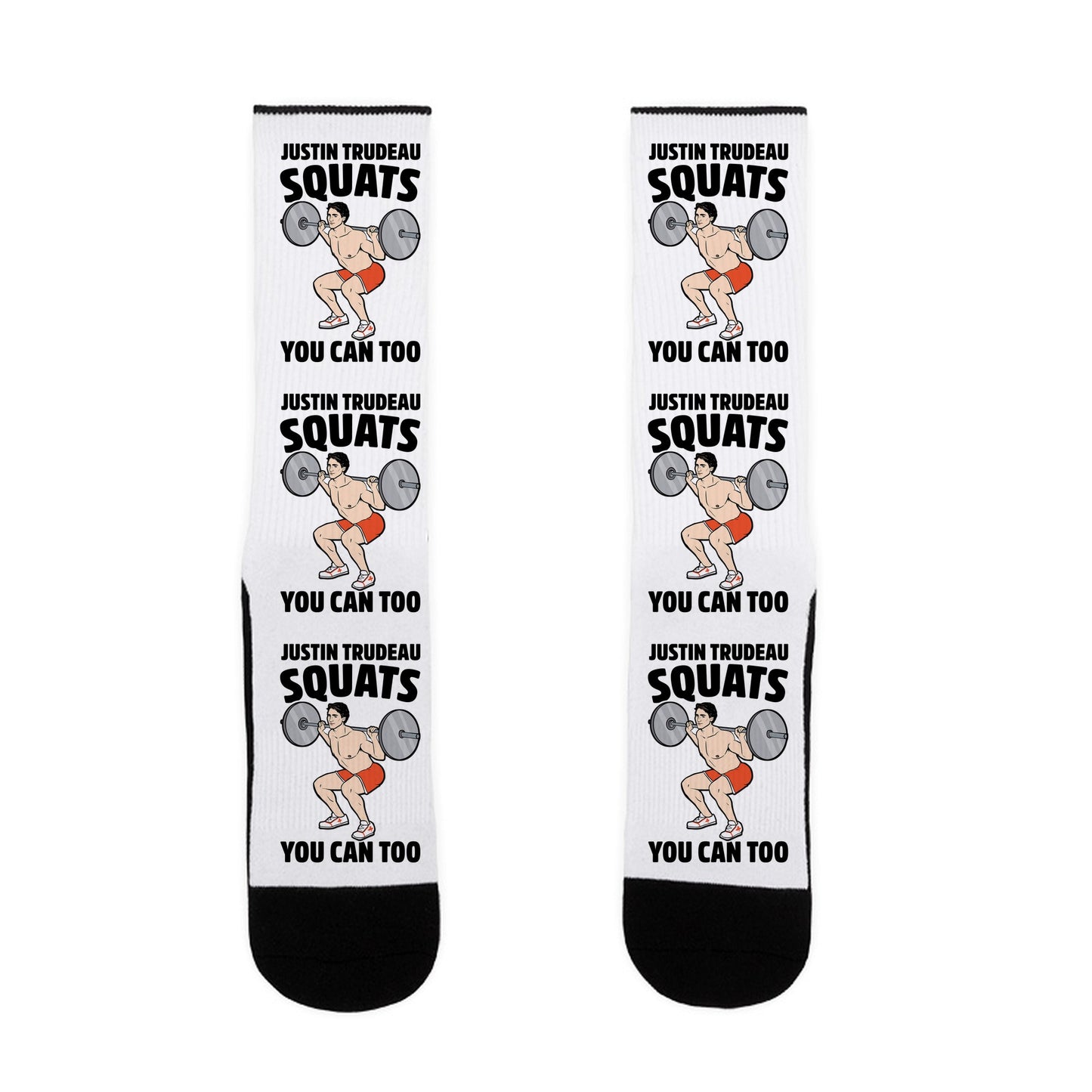 Justin Trudeau Squats You Can Too Socks