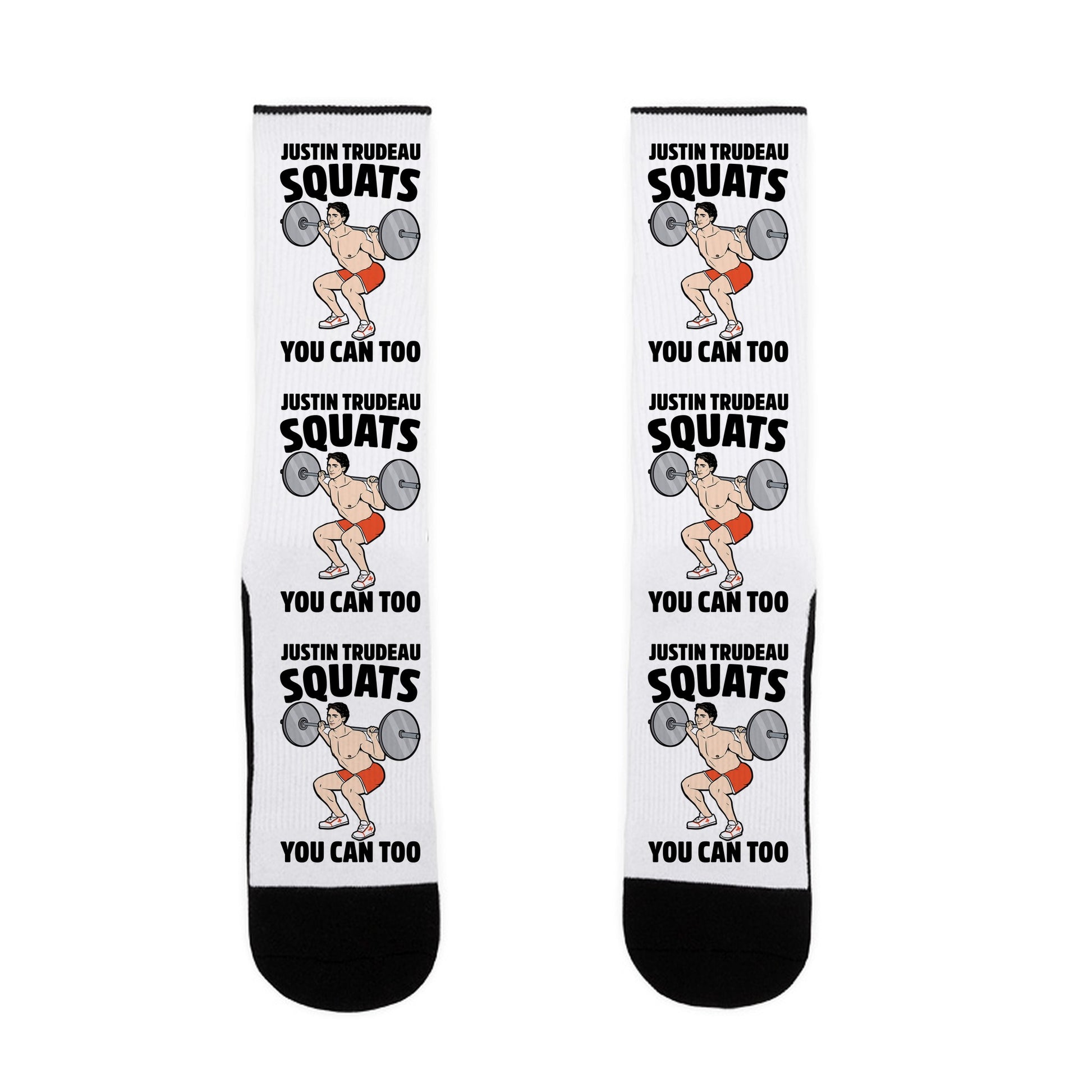Justin Trudeau Squats You Can Too Socks