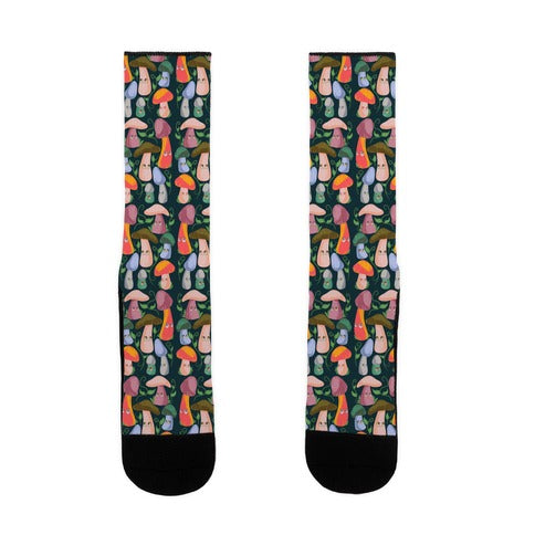 Kawaii Cottage Mushrooms Socks