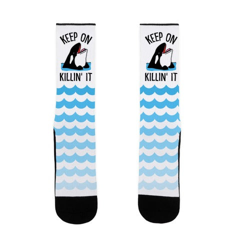 Keep On Killin' It Whale Socks