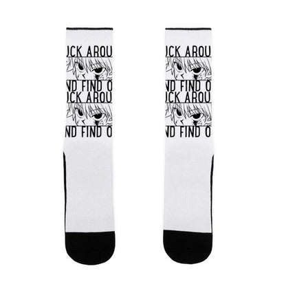 Killua Fuck Around And Find Out Socks