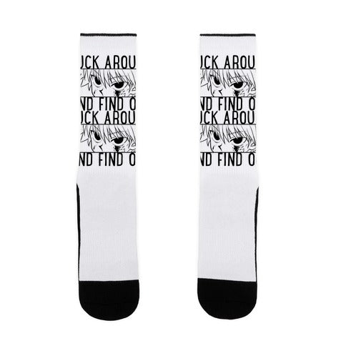 Killua Fuck Around And Find Out Socks