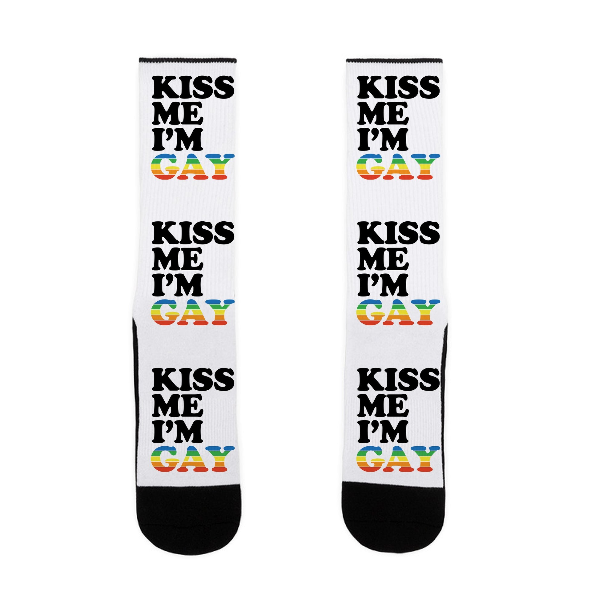 Kiss Me I'm Gay Socks