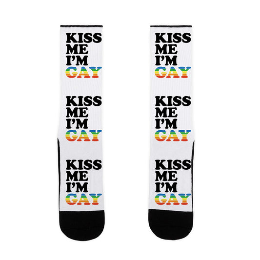 Kiss Me I'm Gay Socks