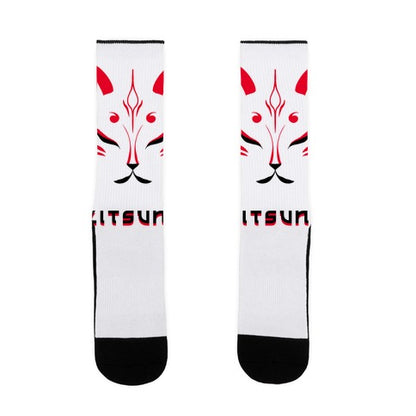 Kitsune Face Socks