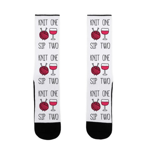 Knit One Sip Two Socks