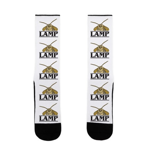 Lamp Moth Stranger Things Parody Socks