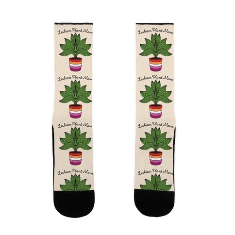 Lesbian Plant Mom Socks