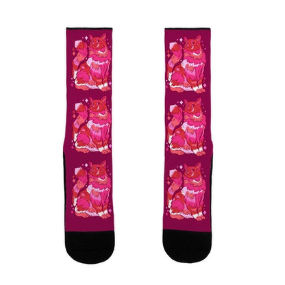 Lesbian Pride Cat Socks