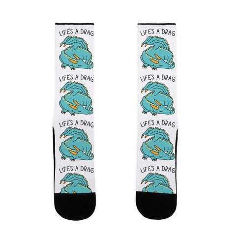 Life's A Drag Dragon Socks