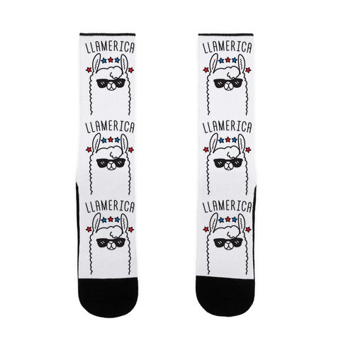 Llamerica American Llama Socks