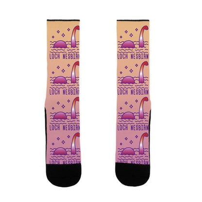 Loch Nesbian Lesbian Nessie Socks