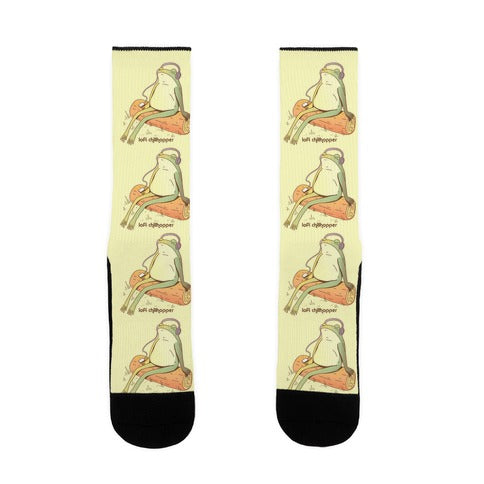 Lofi Chillhopper Frog Socks