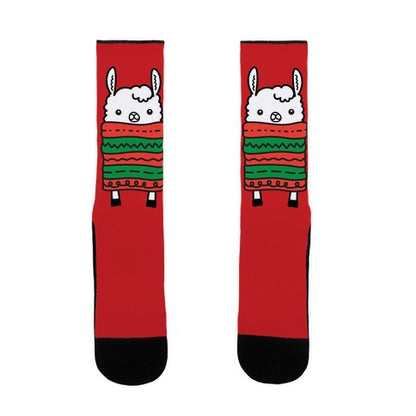 Long Llama Scarf Socks