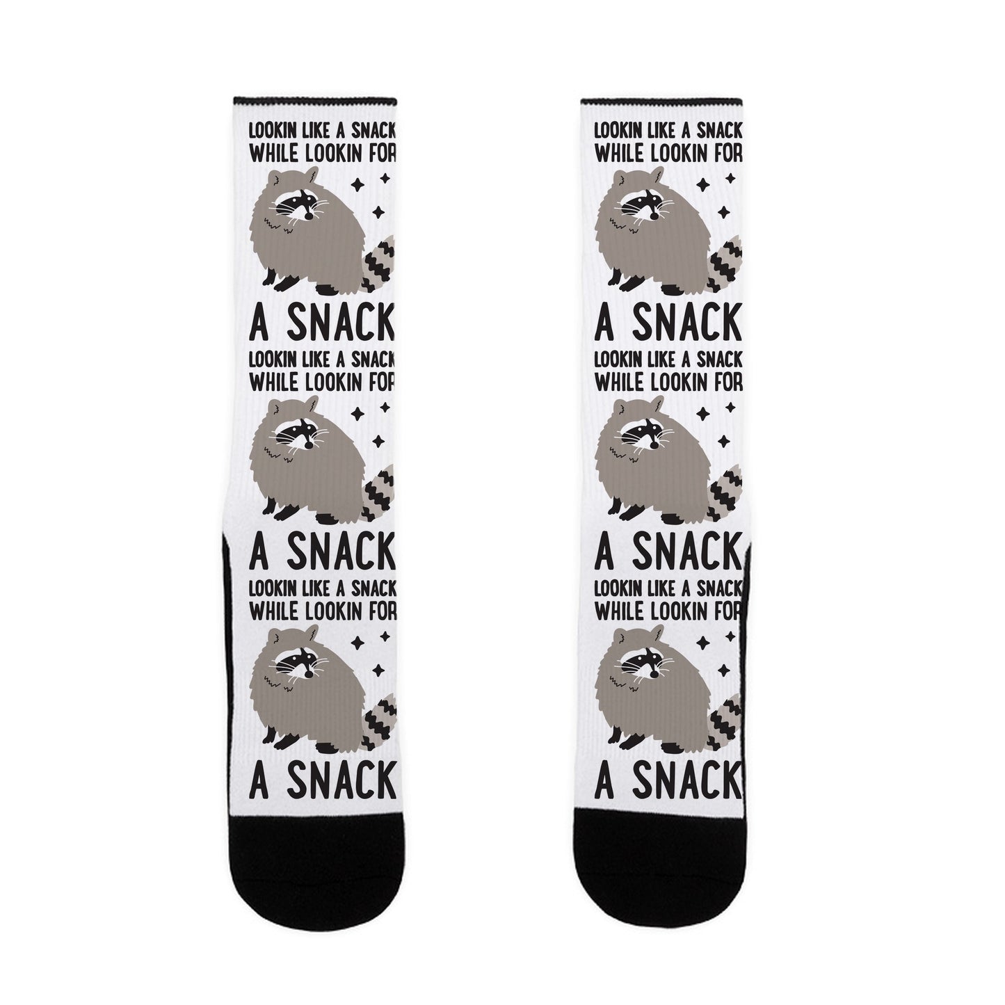 Lookin For A Snack Raccoon Socks