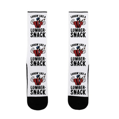 Lookin' Like A Lumber-Snack Parody Socks