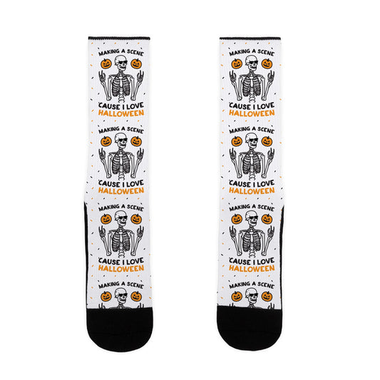 Making A Scene â€˜Cause I Love Halloween Socks