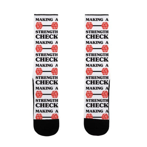 Making A Strength Check Socks