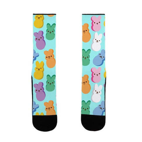 Marshmallow Bunny Pattern Socks