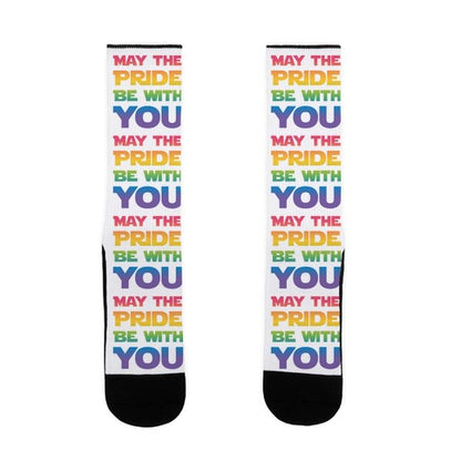 May The Pride Be With You Parody Socks