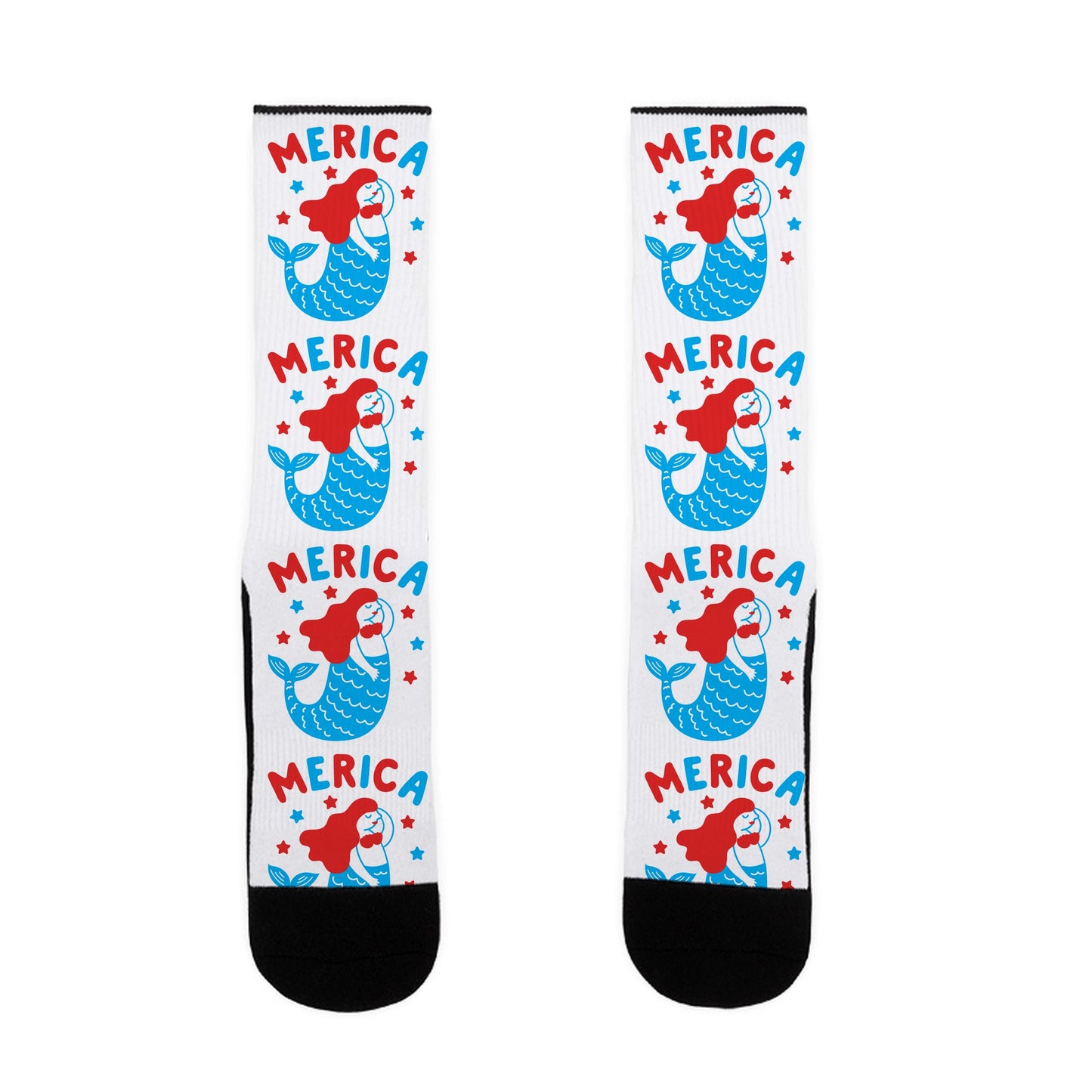 Merica Mermaid Socks