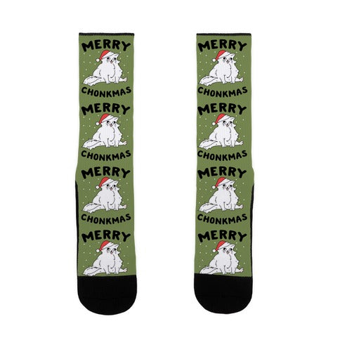 Merry Chonkmas Socks