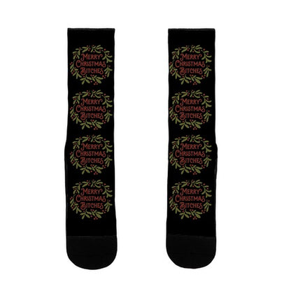 Merry Christmas Bitches  Socks