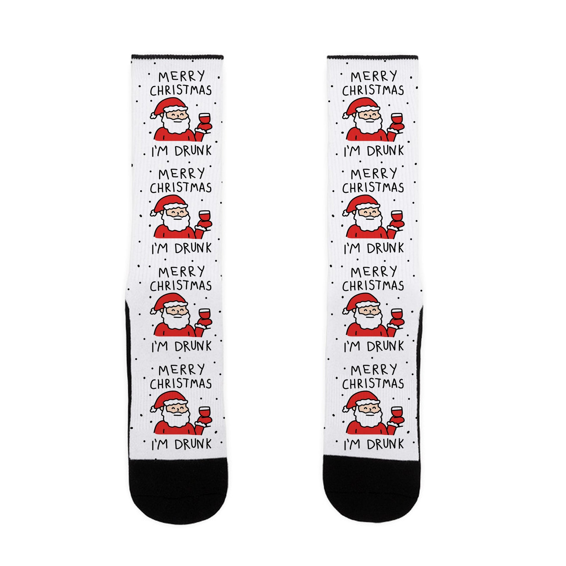 Merry Christmas I'm Drunk Socks