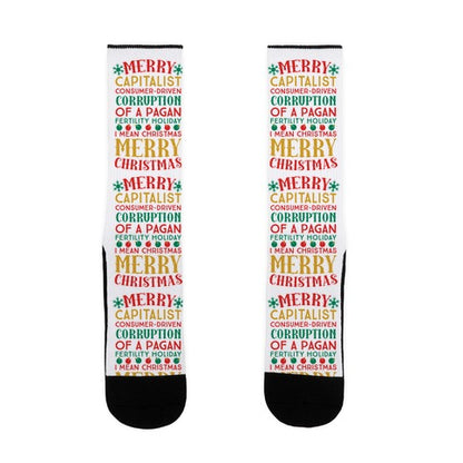 Merry Corruption Of A Pagan Holiday, I Mean Christmas Socks