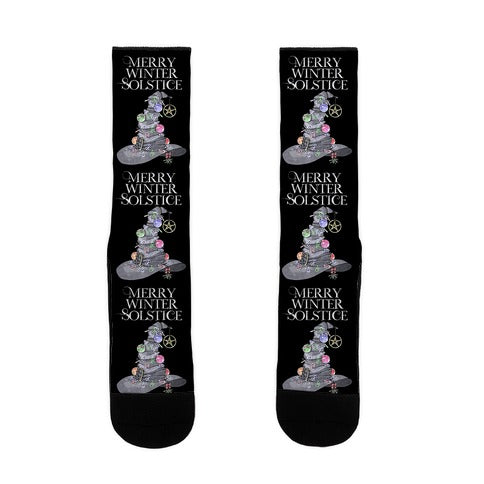 Merry Winter Solstice Socks