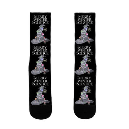 Merry Winter Solstice Socks