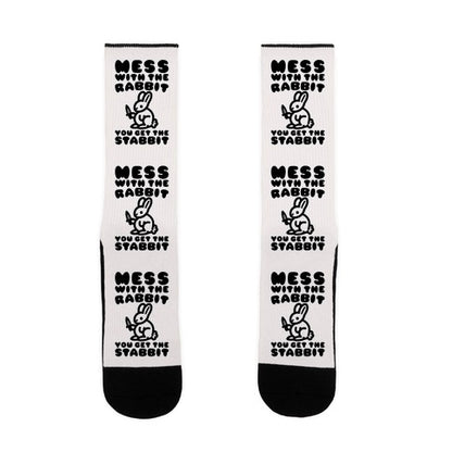 Mess With The Rabbit You Get The Stabbit Socks