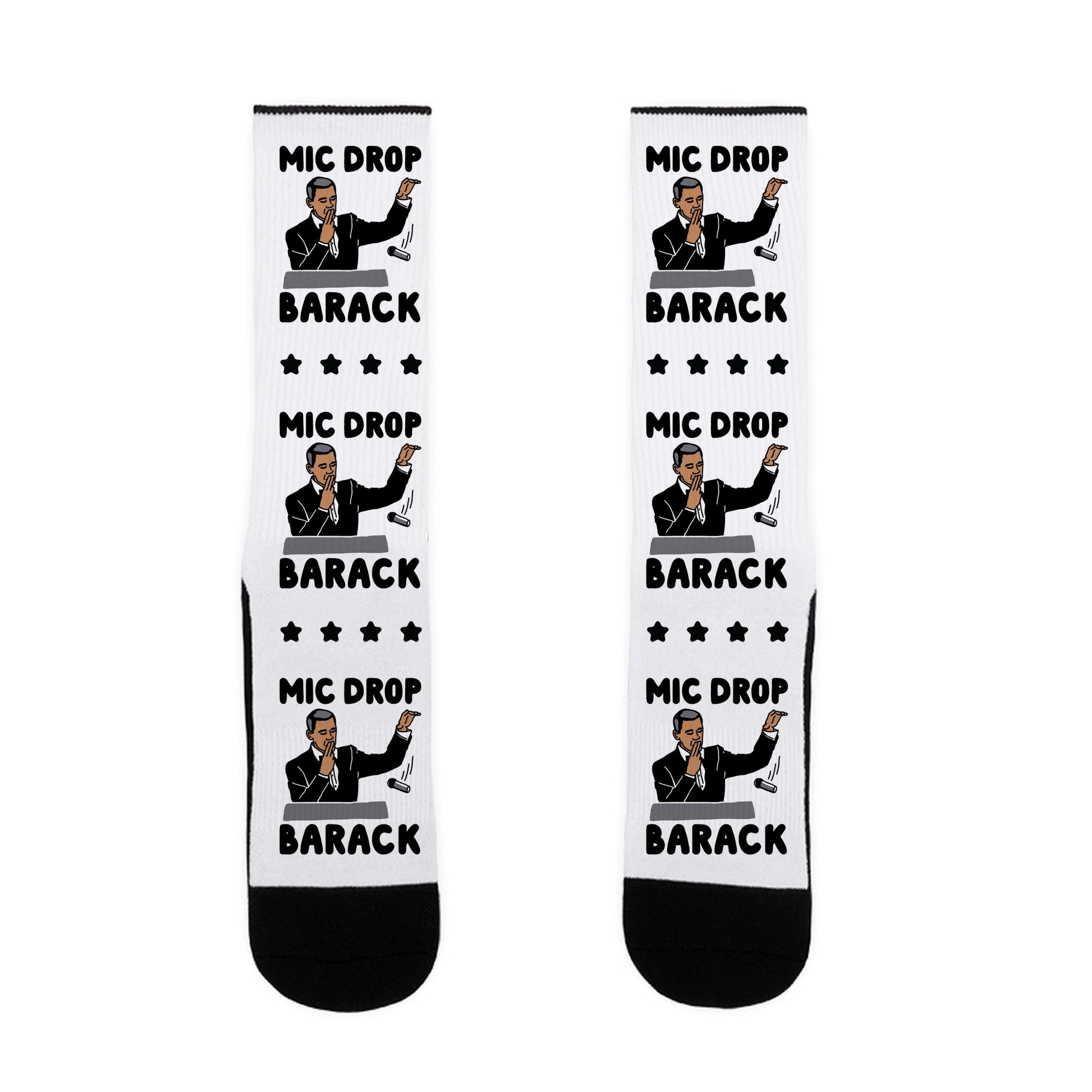 Mic Drop Barack Socks