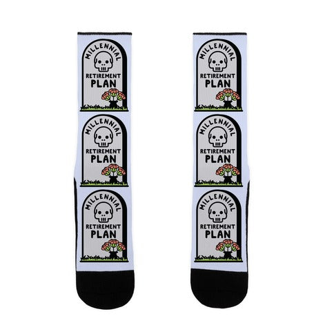 Millennial Retirement Plan Socks