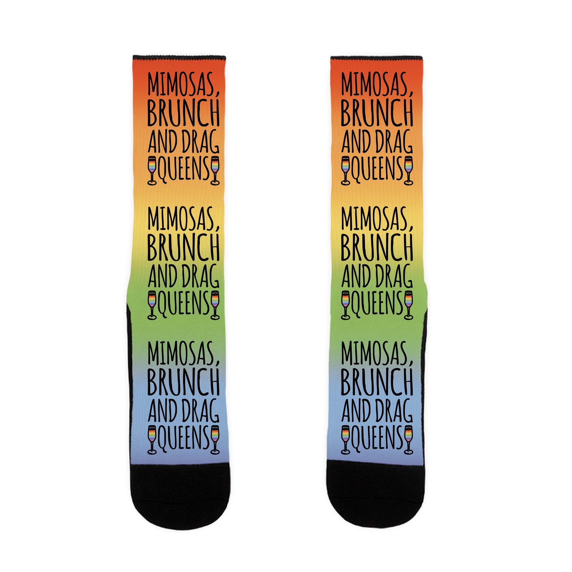 Mimosas Brunch and Drag Queens Socks