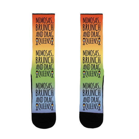 Mimosas Brunch and Drag Queens Socks