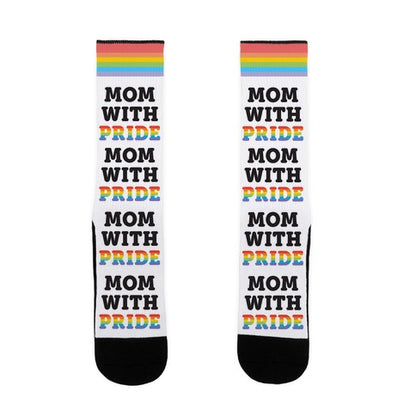 Mom With Pride Socks