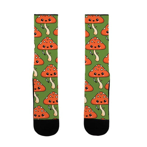 Mushroom With Knife Socks