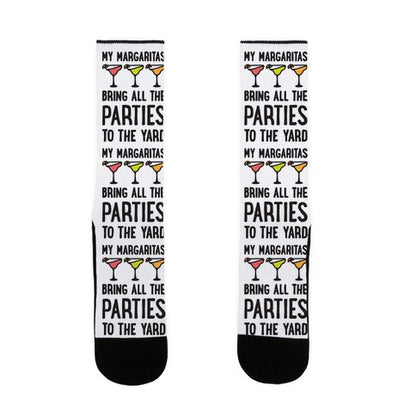 My Margaritas Bring All The Parties To The Yard Socks