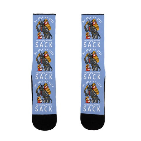 My Neck My Back My Naughty Children Sack Socks