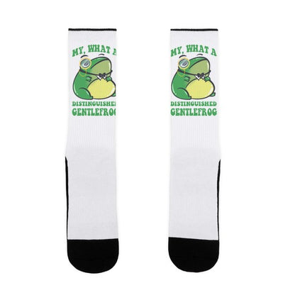 My, What A Distinguished Gentlefrog Socks
