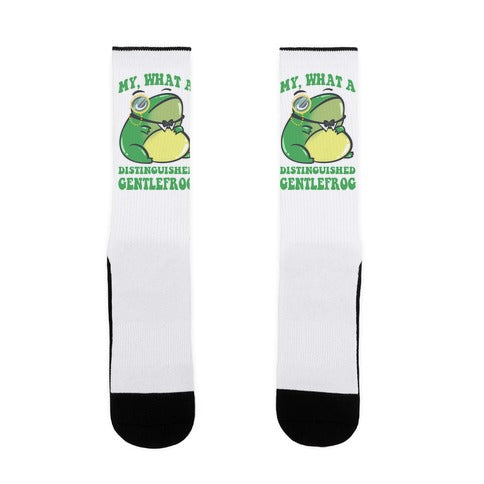 My, What A Distinguished Gentlefrog Socks