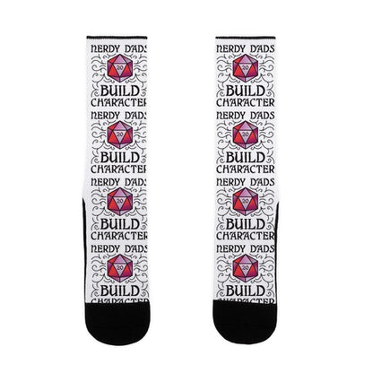 Nerdy Dads Build Character Socks