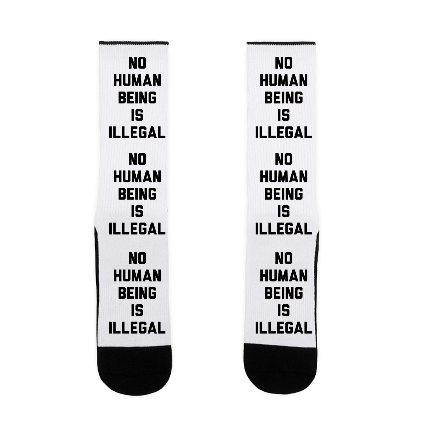 No Human Being Is Illegal Socks