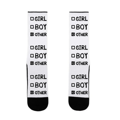 Non-Binary Checklist Socks