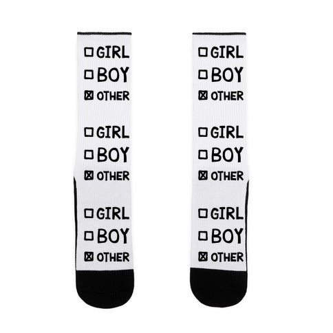 Non-Binary Checklist Socks